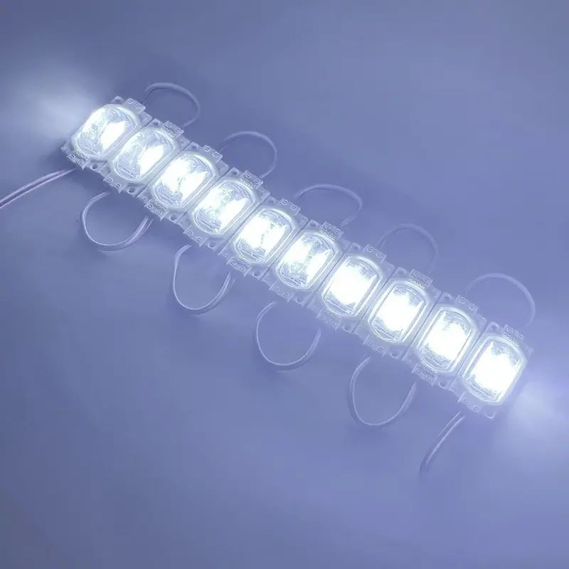 Led mắt trâu, dây đèn led ô tô 10 mắt, led mắt lồi hắt sáng ga lăng, gầm xe điện 12v/24v 10 mắt 2