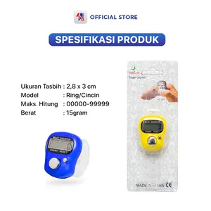Tasbih Digital Cantik Tasbeh Dzikir Digital Murah Mini Tally Hand Counter 1011 Warna Warni Muslim