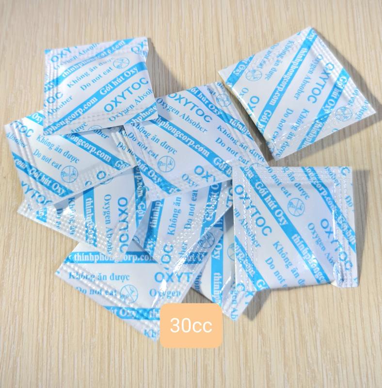 Gói hút oxy  gói hút ẩm chống ẩm   200 cái 30cc  cho thực phẩm bánh kẹo hạt khô bánh trung thu 