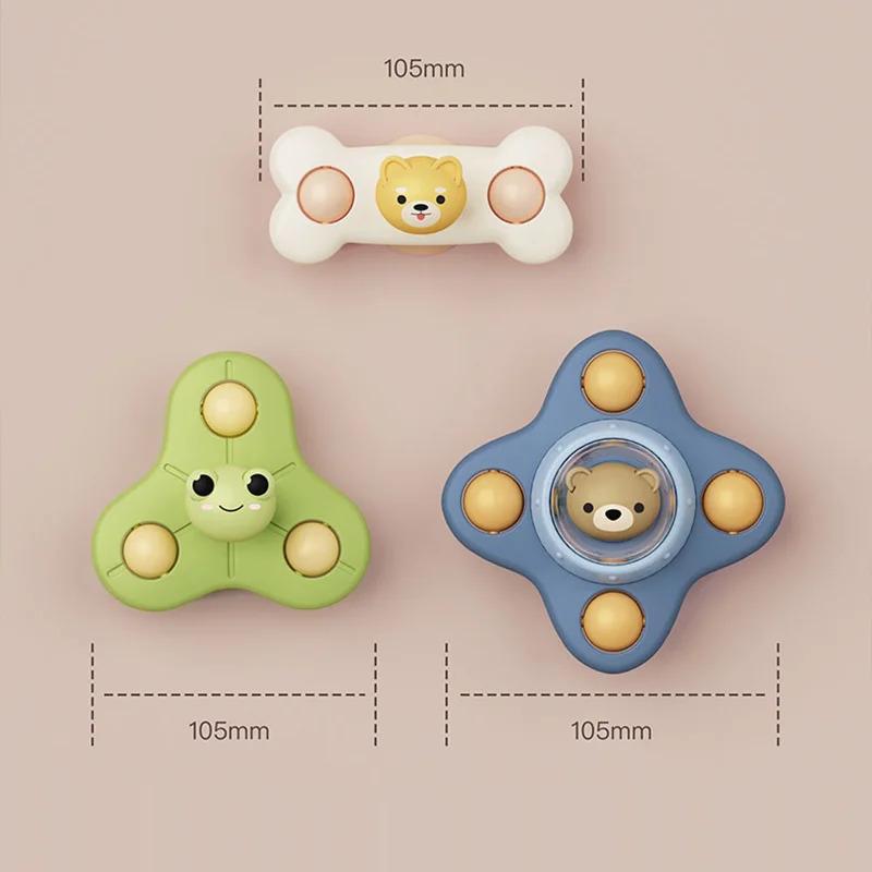Product Introduction of Đồ Chơi Trẻ Em Bé Đồ Chơi Quay Cốc Hút 3 Cái / bộ, Dành Cho Trẻ Mới Biết Đi, Đồ Chơi Cảm Giác Giải Tỏa Căng Thẳng Cầm Tay Giảm Căng Thẳng, Giáo Dục, Lục Lạc Xoay 16
