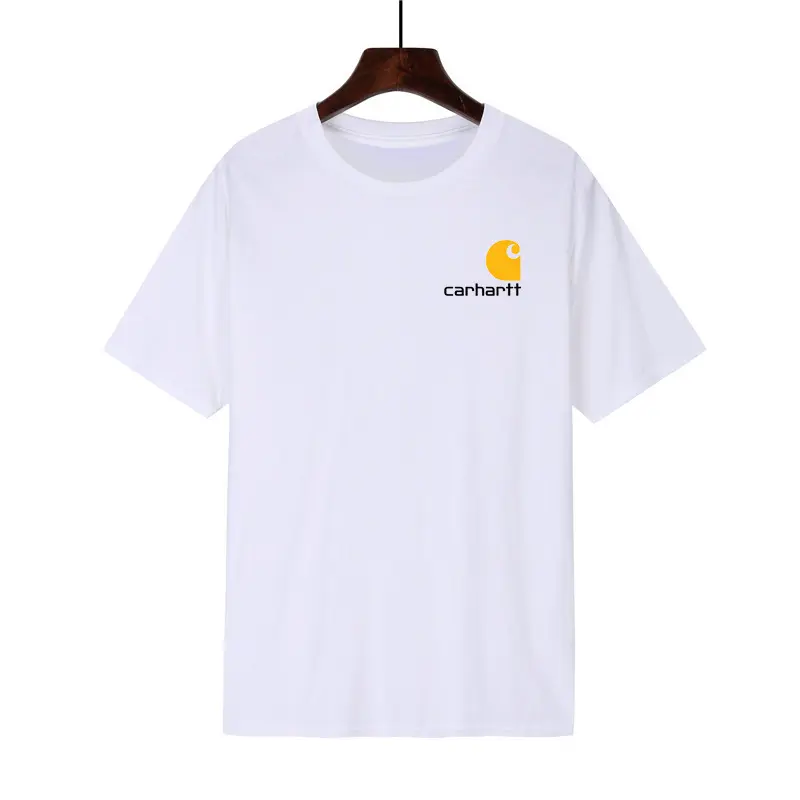 Áo Thun Carhartt, Phong Cách Âu Mỹ, Thương Hiệu Hợp Xu Hướng Cho Nam Và Nữ, Cổ Tròn, Thường Ngày, Ngắn Tay, Làm Bằng Bông, In Hình, Thích Hợp Cho Nam, Hàng Mới Về