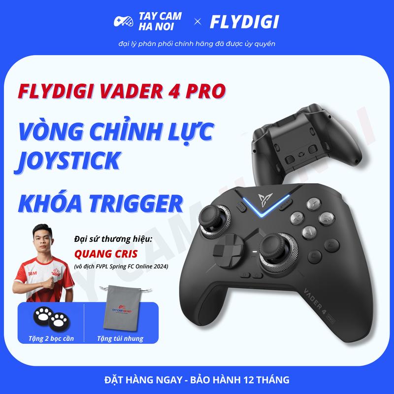 [BH 12T] Flydigi VADER 4 PRO, tay cầm chơi game Joystick chỉnh lực, Trigger 2 in 1, Polling Rate 1000hz