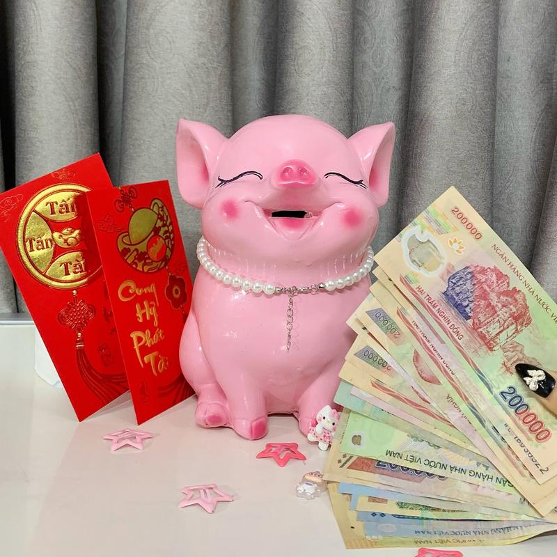 Heo Đất mẫu Heo Hot Size To 29x26x21 cm Lợn Đất Tiết Kiệm Đáng Yêu Ống Tiết Kiệm Đựng Tiền Heo Đất - Xưởng Thạch Cao