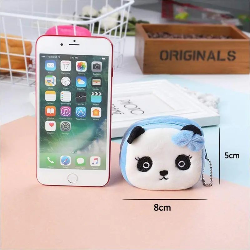 ví đựng tiền Xu Nhồi Bông Thiết Kế Động Vật Hoạt Hình Dễ Thương, 1 Cái, Túi Đựng Tiền Xu, Khay Đựng Tiền Xu, Ví, Túi Cầm Tay, Chủ Chìa Khóa, Túi Đựng Tai Nghe Và Cáp Dữ Liệu, Thích Hợp Làm Quà Tặng Cho Bé Trai Và Bé Gái Wallet Hình Chữ Nhật 7
