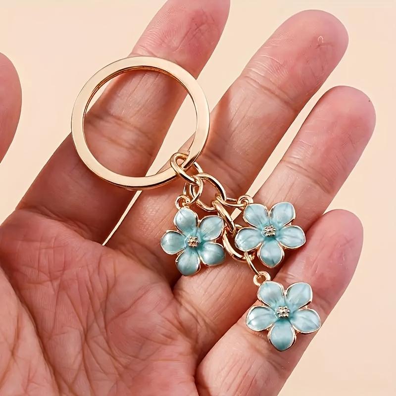 Product Introduction of 1/3pcs Fashion Sakura Keychain: Elegant Alloy Flower Pendant Suitable For Keys, Handbags, Backpacks, And Other Accessories 13