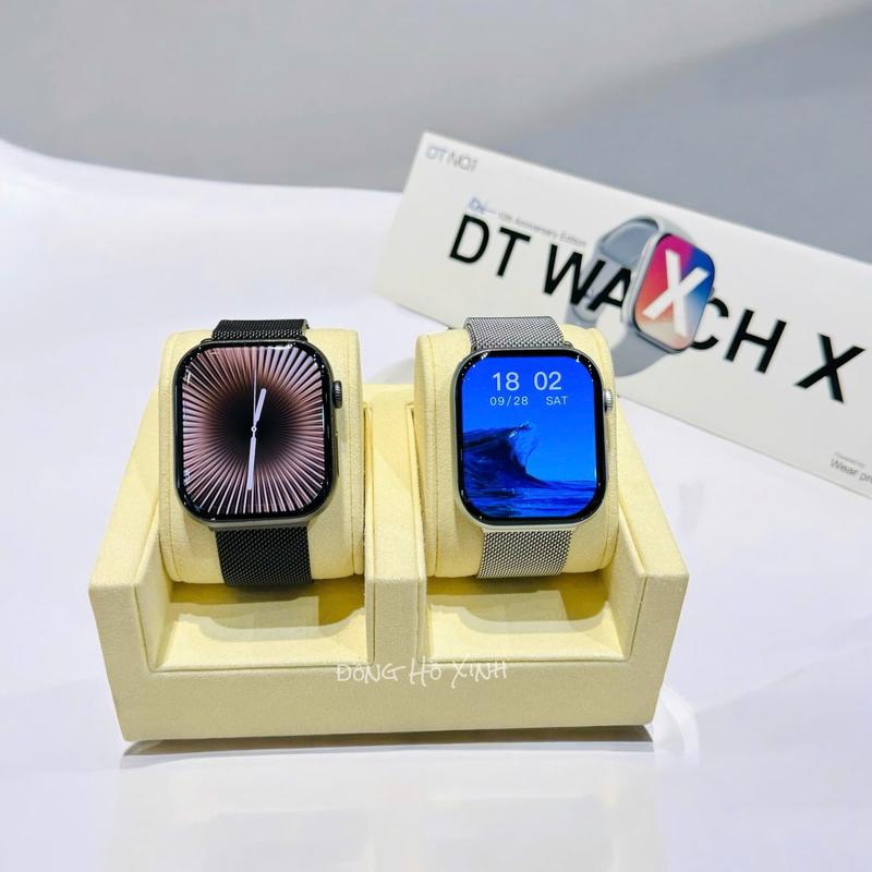 [Bộ 3 dây] Đồng hồ Đồng Hồ Thông Minh DT Watch X  mẫu mới Bộ nhớ 4GB Tải Album Ảnh, video, Tải Nhạc Nghe gọi 2 chiều, Đọc tin nhắn.