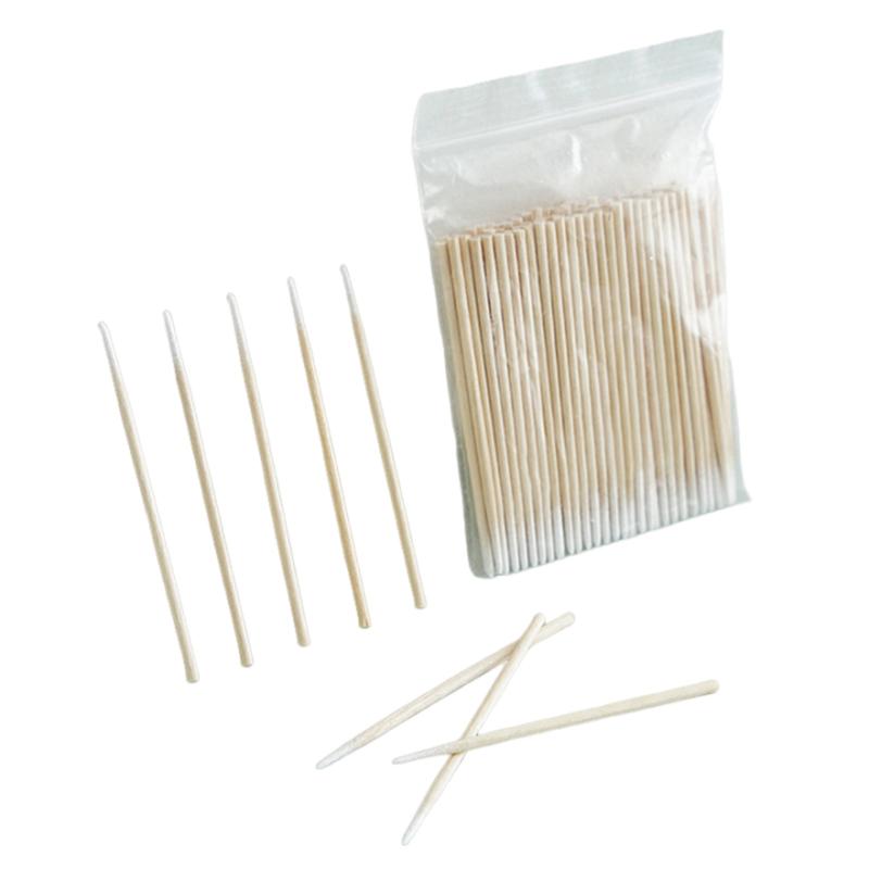 Product Introduction of 100pcs Micro Wood Cotton Swab Eyelash Extension Tools Tatoo Microblading Cleaning Wooden Sticks Cosmetic Cotton Brush Buds Tip 28