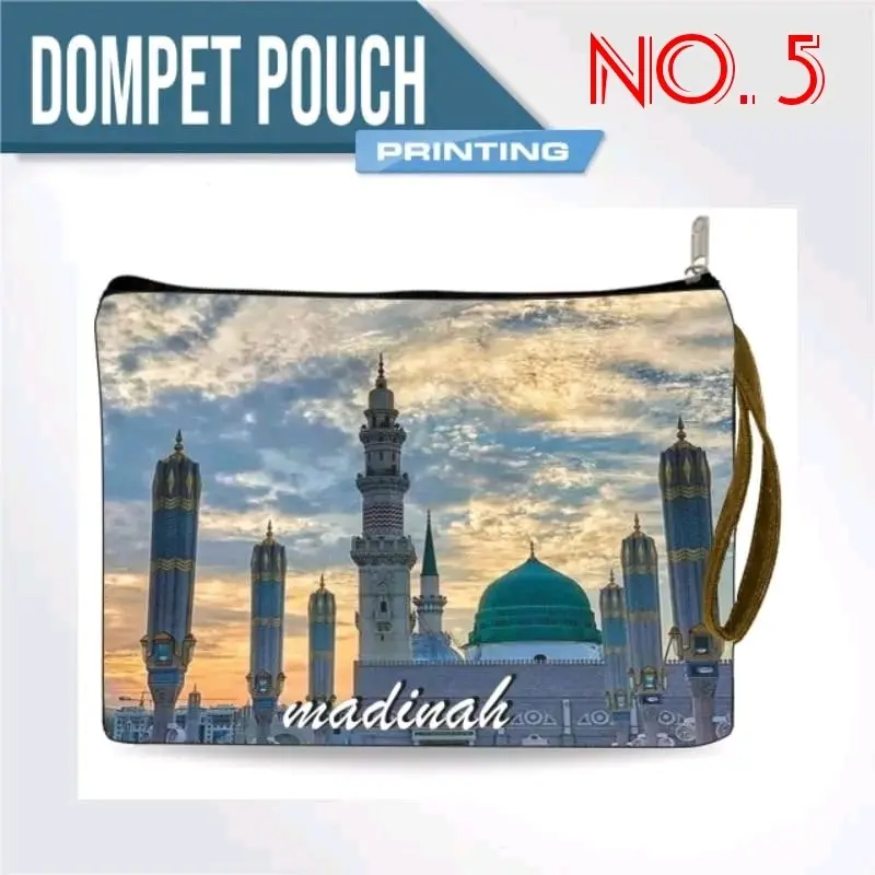 12pcs - Dompet Printing Oleh Oleh Haji Umroh Kanvas 7