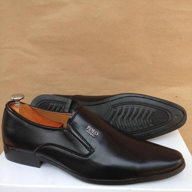 Giày Tây Nam, Công Sở Cao Cấp POLO, Đế Khâu Cao Su, Da PU, Phong Cách Hàn Quốc - Shoes Đế Bằng Đế Cao 2