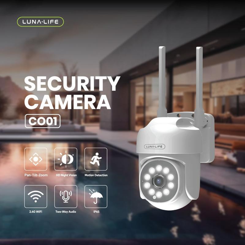 LUNA LIFE 3MP FHD Kamera CCTV Outdoor Wifi 360 Waterproof Wireless IP ...