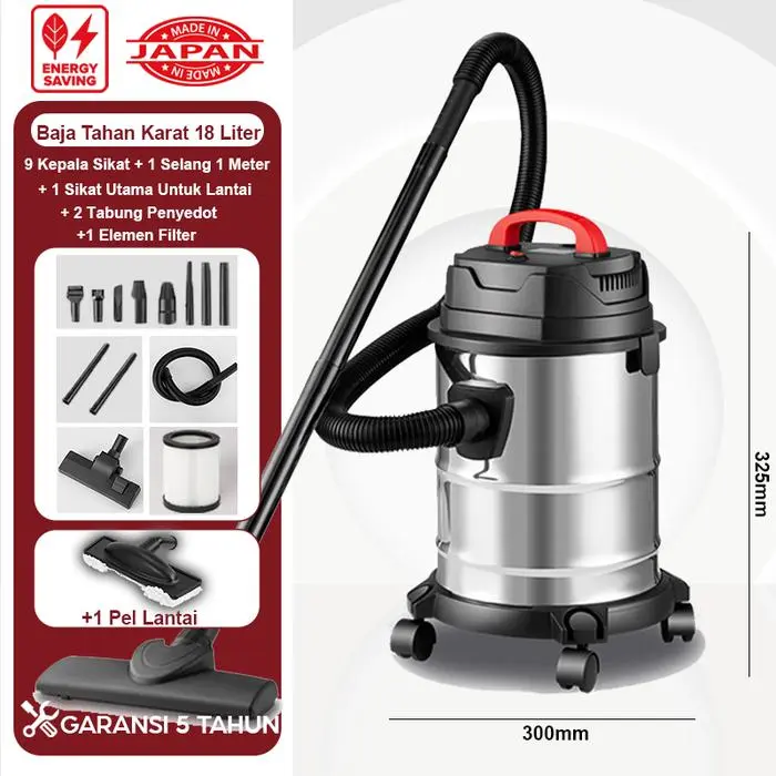 Baja Tahan Karat 18 Liter+1 Pel Lantai
