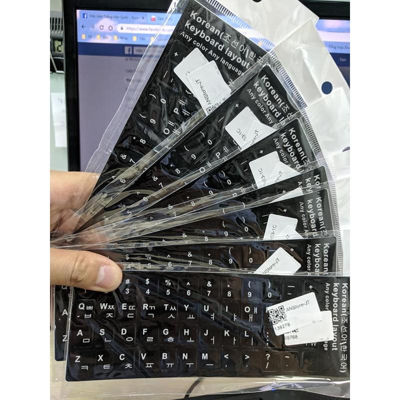 Miếng Dán Bàn Phím Tiếng Hàn