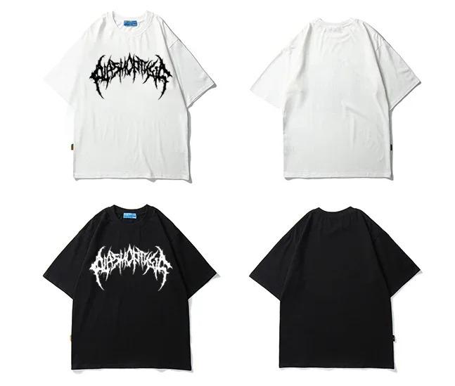 Product Introduction of Men Tshirts Graphic Streetwear Hip Hop Goth Summer Y2K Print Harajuku Short Sleeve Cotton Tops Tees Oversized T-Shirt Clothing 8
