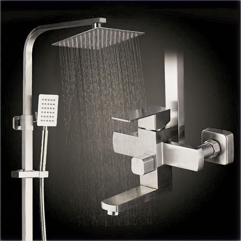 FITMOS Sen cây vuông inox 304 mã SC13 dùng trong phòng tắm có chức năng tắm, gội và rửa.