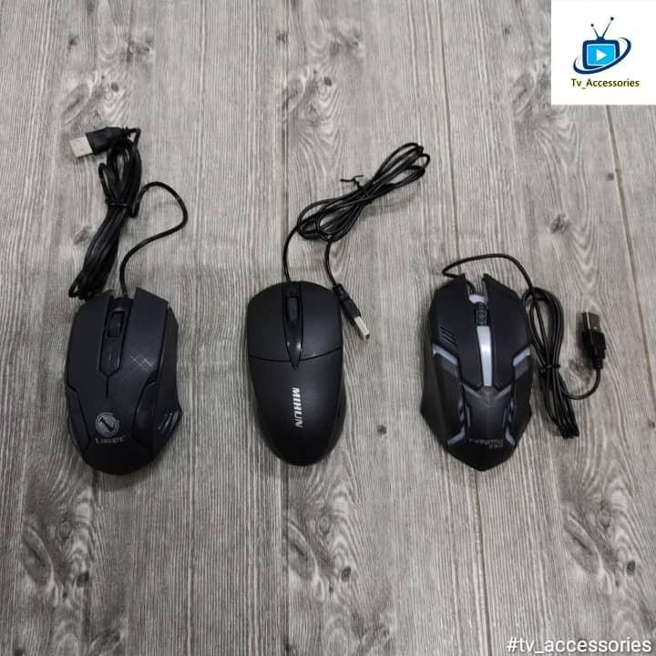 tetikus usb berwayar / tanpa wayar mouse usb wired / usb wireless ...