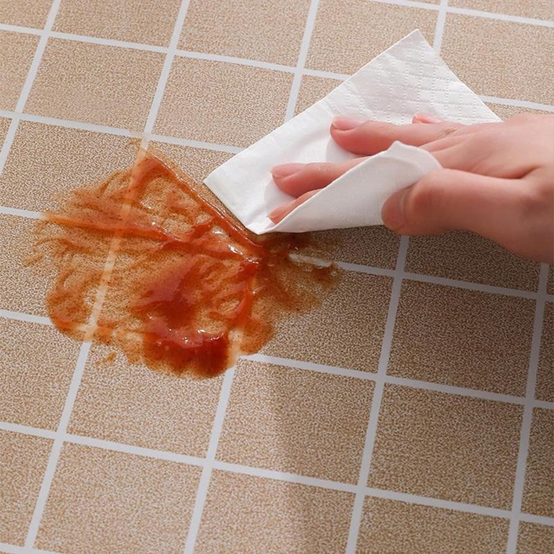 Product Introduction of Khăn trải bàn có thể giặt được, chống dầu và chống bụi, thảm PEVA cho Bàn ăn, thích hợp để giặt, vật dụng gia đình tốt, J1Q1 30