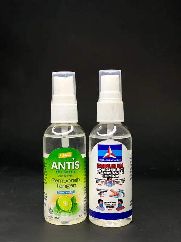 Hand sanitizer ANTIS 55 ml spray aroma jeruk nipis segar pembersih tangan 3