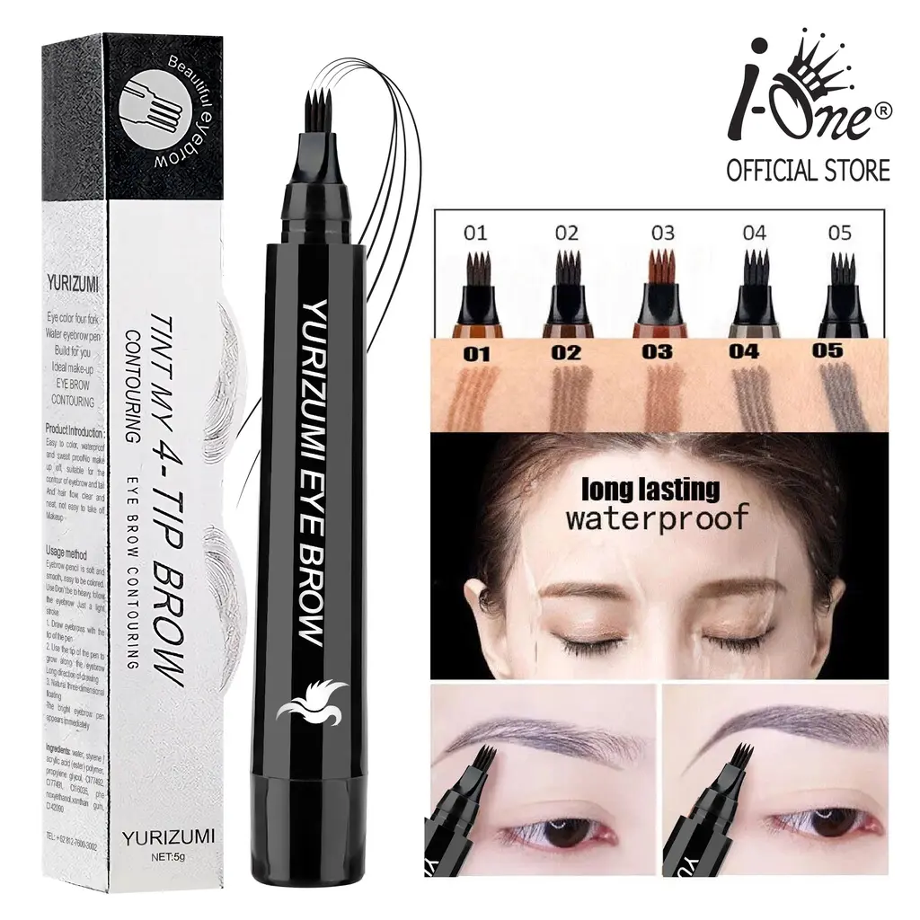 Pencil Alis Tip Eyebrow Pensil Alis Waterproof dan Tahan Lama
