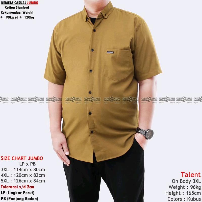 kemeja pendek jumbo original MY MAN 0