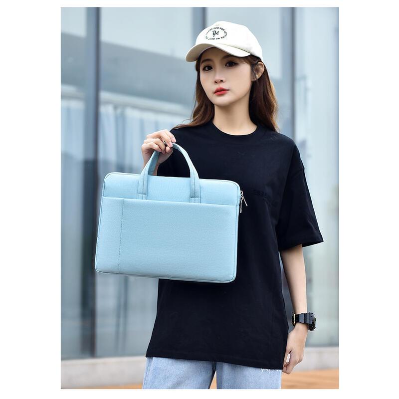 Product Introduction of New 15.6-inch laptop bag, minimalist handbag, business portable briefcase, can be printed 17