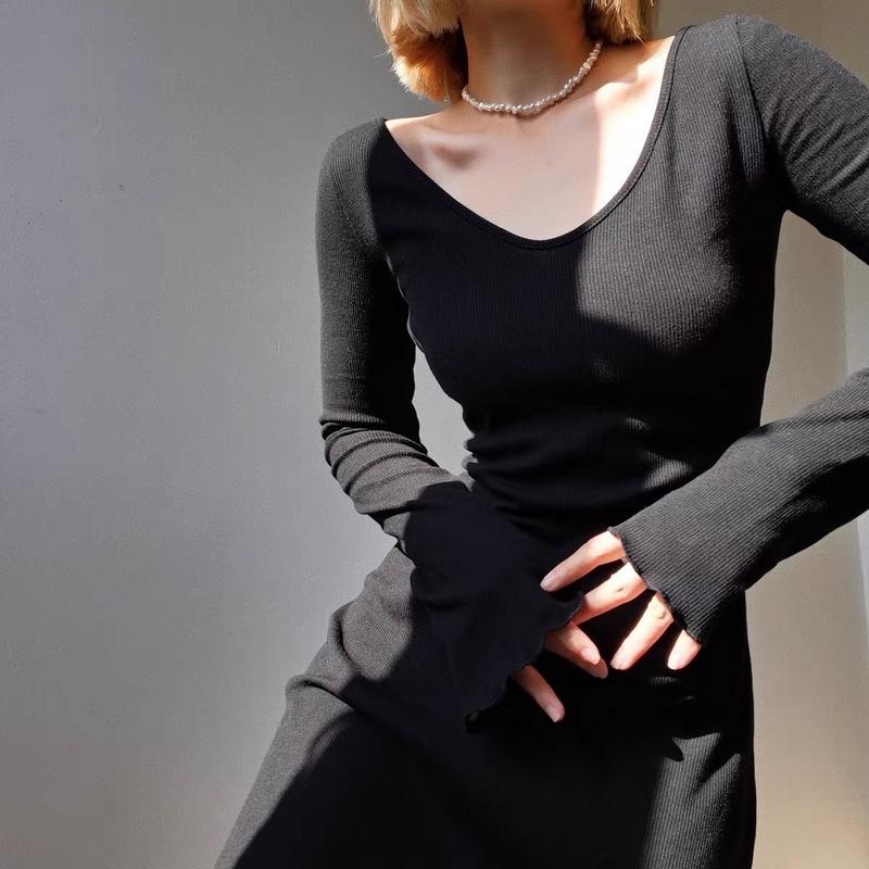 Đầm Nữ Dáng Xoè, Tay Dài Viền Bèo - Tharo Clothing [DAM00011] 1