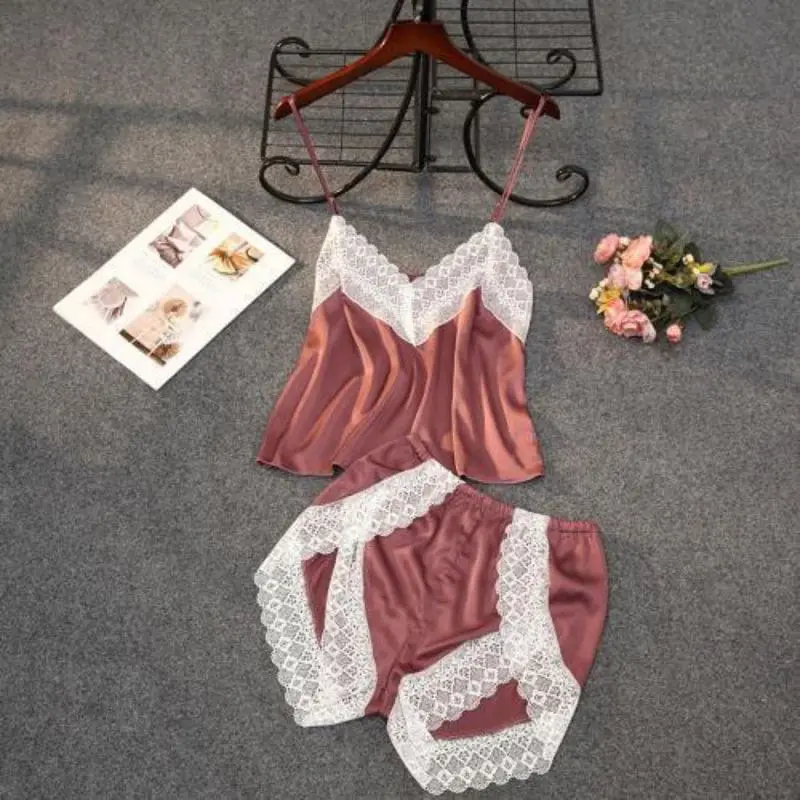 Baju tidur wanita bahan satin silk 027 2
