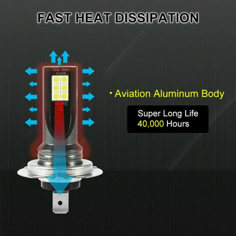 2pcs H4 LED Headlights 110W 20000LM FOG Bulb 8000K Blue Driving  for DRL Light 8