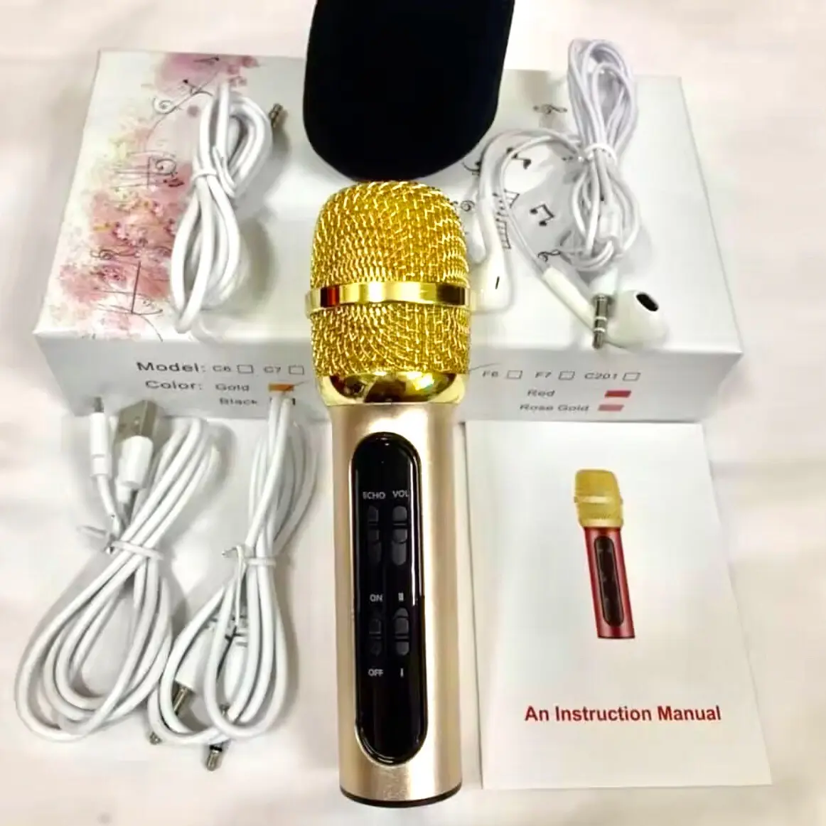 Mic thu âm livestream C11 Phiên bản nới nhất nâng cấp bắt xa 1m và nâng cấp dây live stream âm thanh cực hay tặng tai nghe Thu Âm