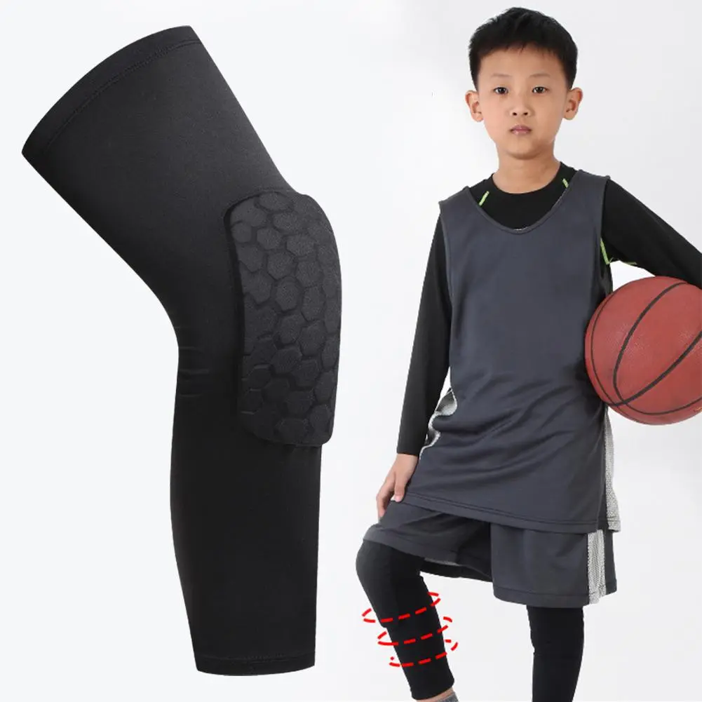 1PC Sports Knee Pads Compression Brace Volleyball Basketball Knee Pad For Gym Training Knee Support Protector Soccer Shin Guards