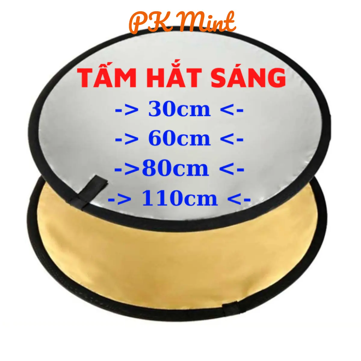 Tấm Hắt Sáng 2in1 Chụp Ảnh Chuyên Nghiệp, Miếng Hắt Sáng 2 Trong 1 Tròn