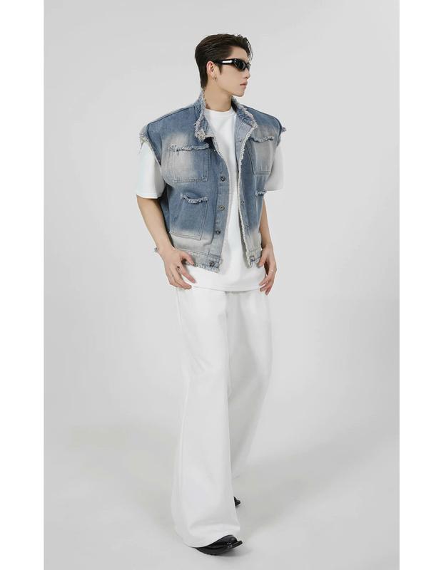 LITER STUDIO Áo Khoác Denim Gile Form Boxy Unisex 2 Color. 1