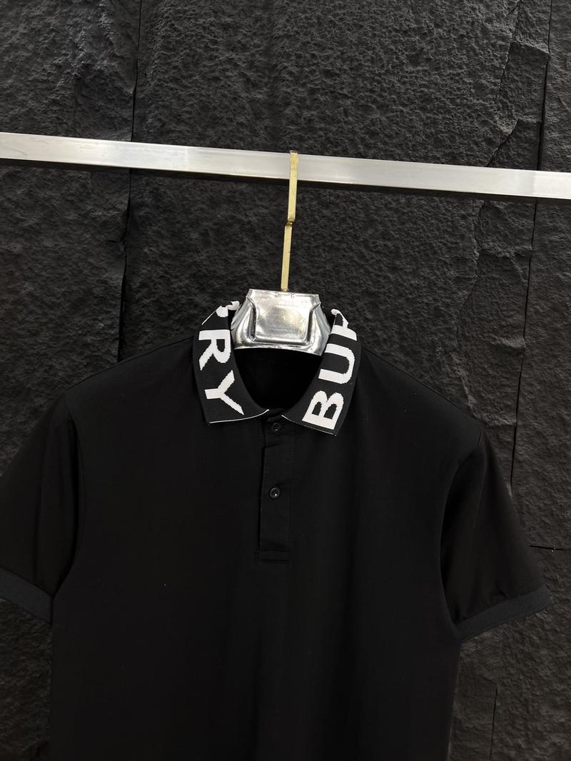 Product Introduction of Áo thun polo thêu BBR cổ trụ 2 màu đen trắng. 2