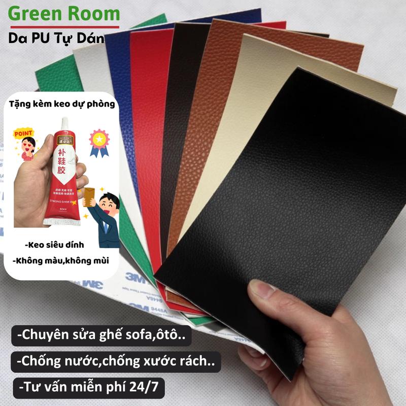 Da Tự Dán PU (Tặng keo dự phòng)Chuyên Sửa Chữa Làm Mới Ghế Rách Sofa, Ô Tô, Salon Siêu Tiết Kiệm - Chất Liệu Da PU Tự Dính