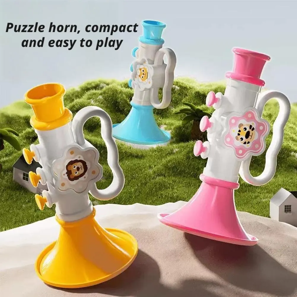 Baby Trumpet Musical Instrument Toys Kids Handheld Plastic Loudspeaker