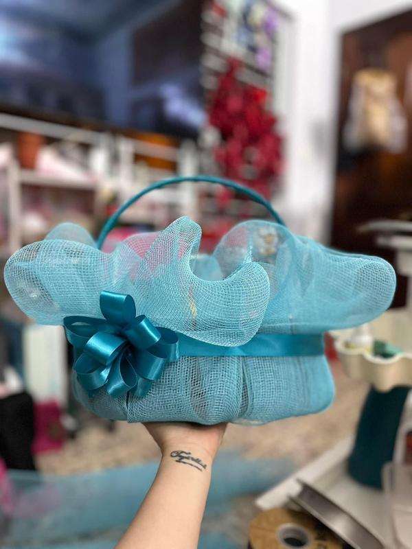 Cuộn to lưới gói hoa Hàn Quốc lưới thô trang trí giỏ quà [rộng 50cm dài 7-9m] khay