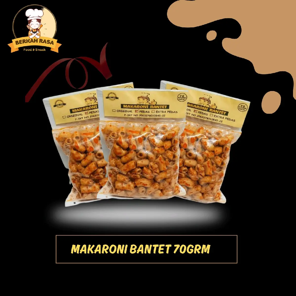 PAKET RESELLER Makaroni Bantet 10 pcs Snacks Cemilan