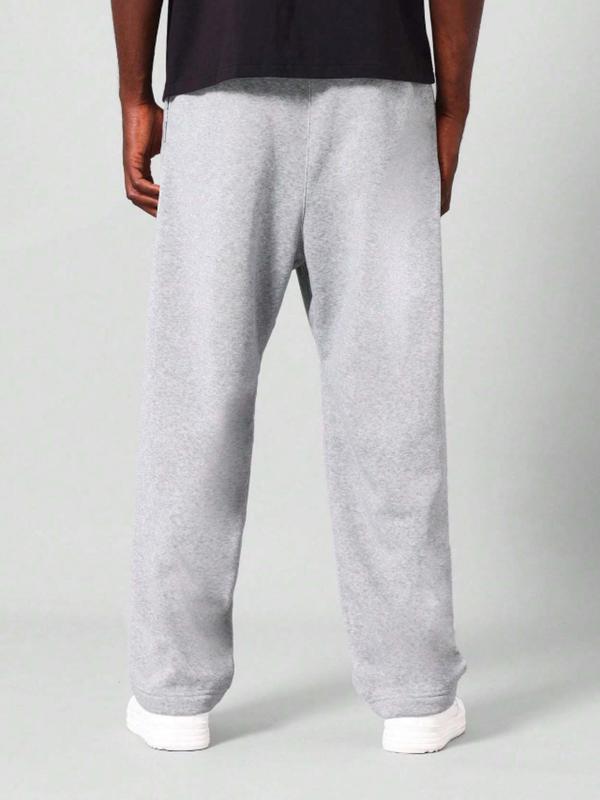Two-Piece Set Men's Solid Drop Shoulder Zip Up Hoodie & Drawstring Waist Pocket Sweatpants, Casual Fashion Cozy Breathable Outfits for Daily Outdoor Wear, Men Clothes for All Seasons 2