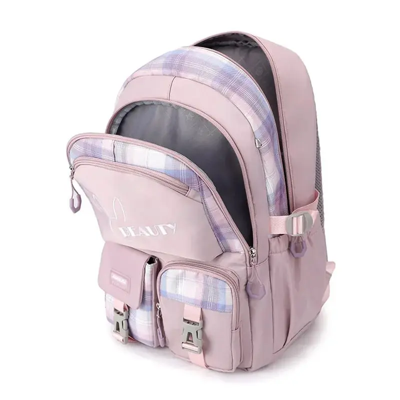 Ransel Wanita Korean Style Tas Anak Perempuan Kekinian Gratis Botol Minum Kaca Fashion 5