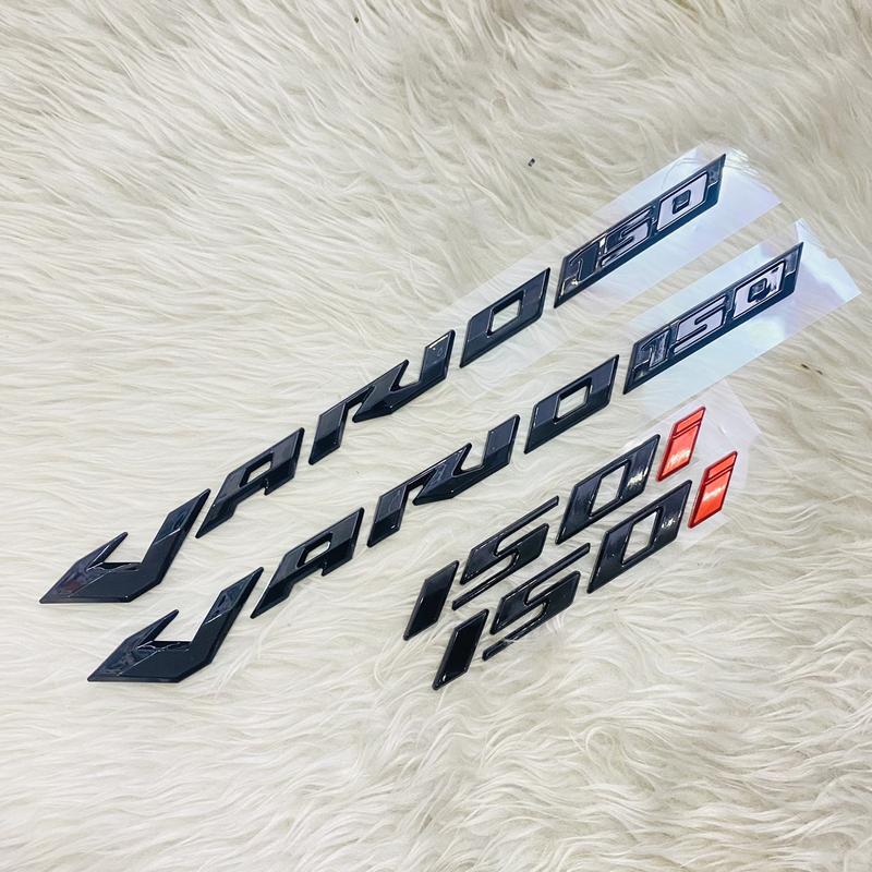 decal nhãn dán Tem chữ nổi vario 150 2017 màu đen nhựa cứng