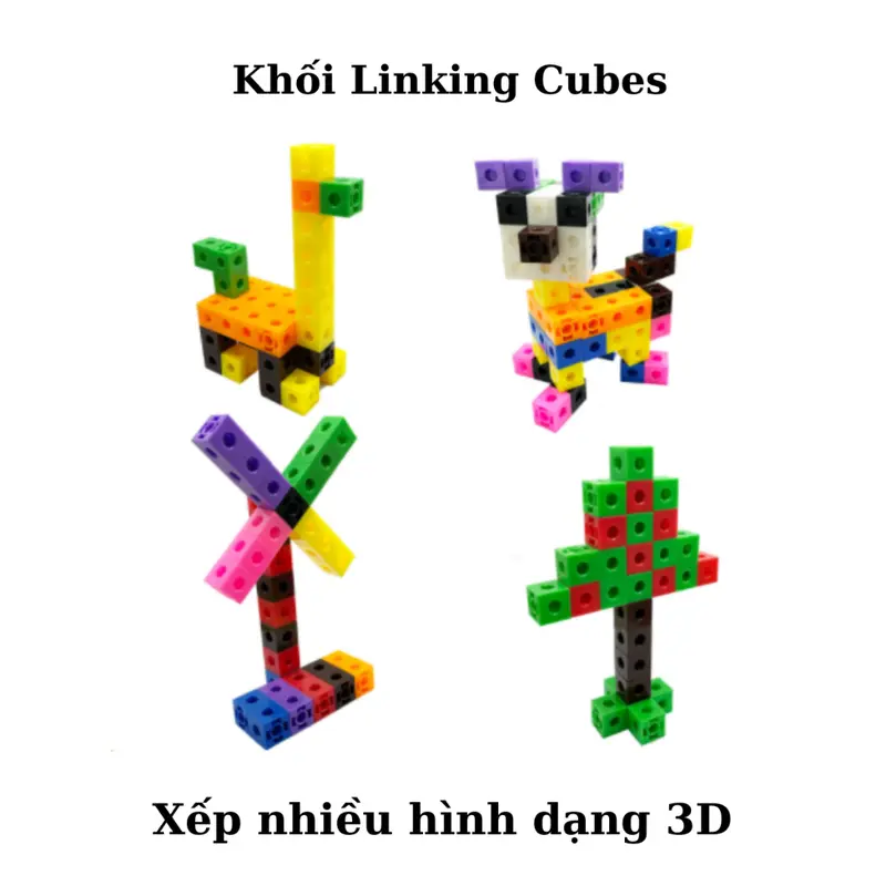 Đồ chơi giáo dục NUMBER BLOCK Linking Cubes học toán và xếp hình sáng tạo 100 khối NumberBlocks. 5
