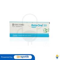 Gambar BETA ONE 2.5 MG BOX 50 TABLET dari Apotek Untung Bandung Kab. Bandung 2 Tokopedia