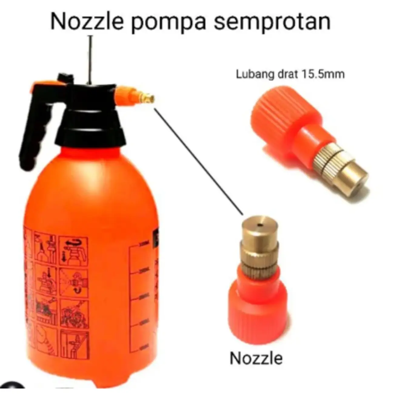 Nozzle Sprayer Manual 2 liter - Ujung Kepala Semprotan