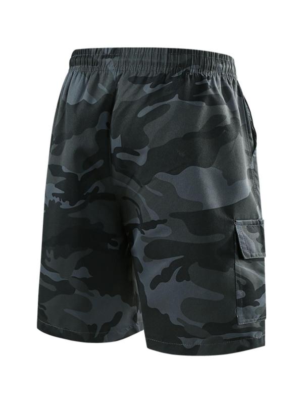 Men's Camo Print Multi-pocket Cargo Shorts, Regular Fit Casual Fashion Comfy Shorts for Summer, Men's Bottoms for Outdoor Wear 2