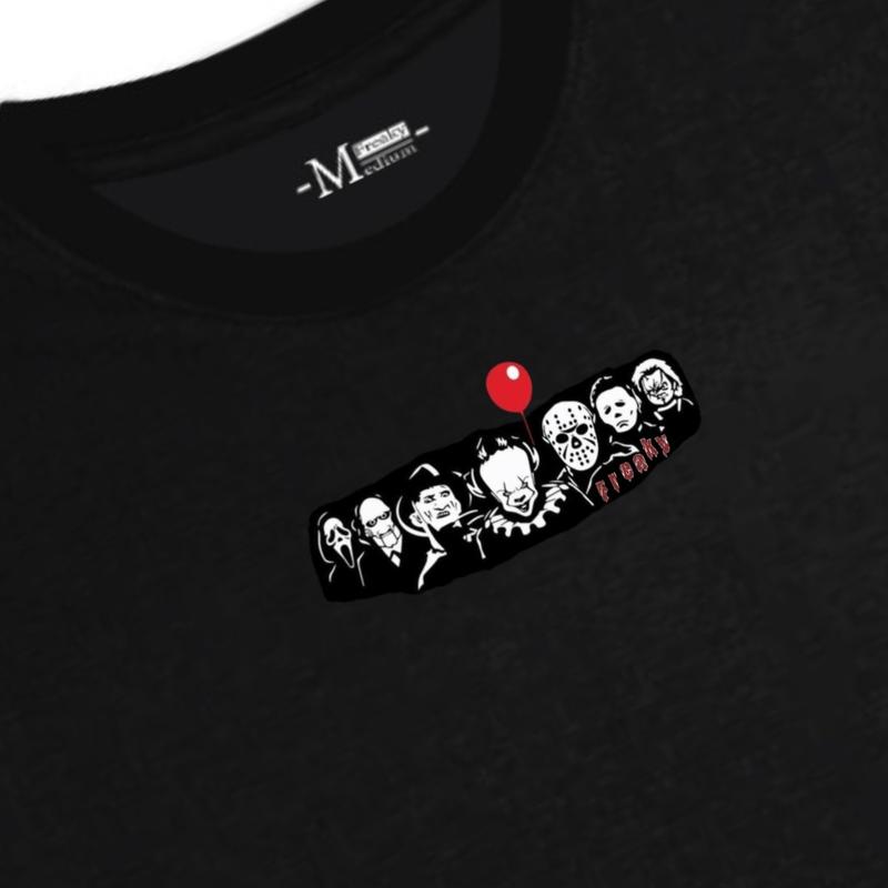 Freaky Tshirt Kaos Jumpscare Black / White Tees Katun 4