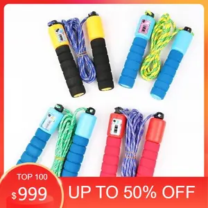 60I GDG Tali Skipping Skiping Lompat Tali Jump Rope dengan Penghitung Digital Loncatan Counter Soft Handle