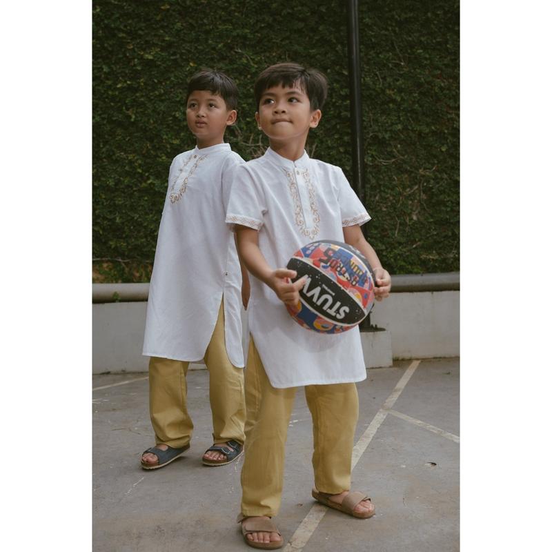 Bohopanna Kurta Set Setelan Baju Raya Lebaran Anak Bayi Ayah Pria Dewasa 4