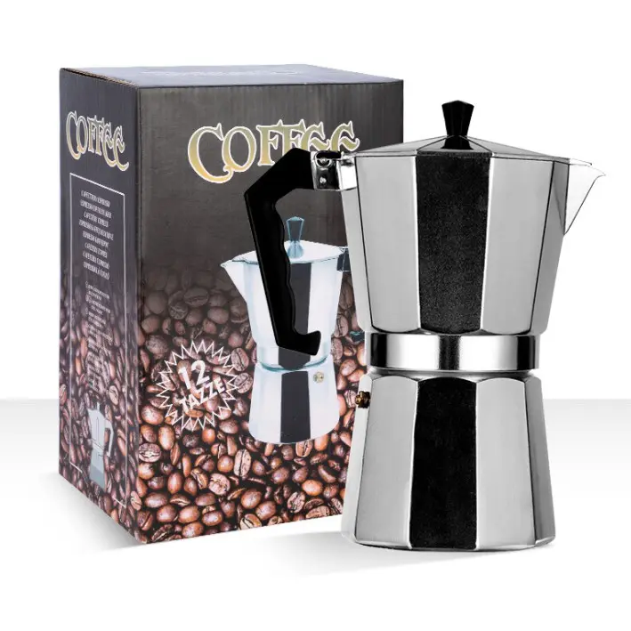 Coffee Pot moka Pot Classic Octagonal Aluminum Pot Turkish Coffee Maker Espresso Press Travel Coffee Utensils camping