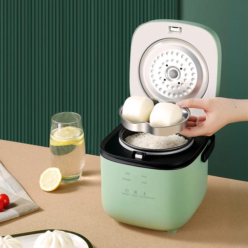 Product Introduction of Mini Rice Cooker Automatic Household Kitchen Electric Cooking machine 1-2 People Food Warmer Steamer 1.2L Small Rice Cooker 4