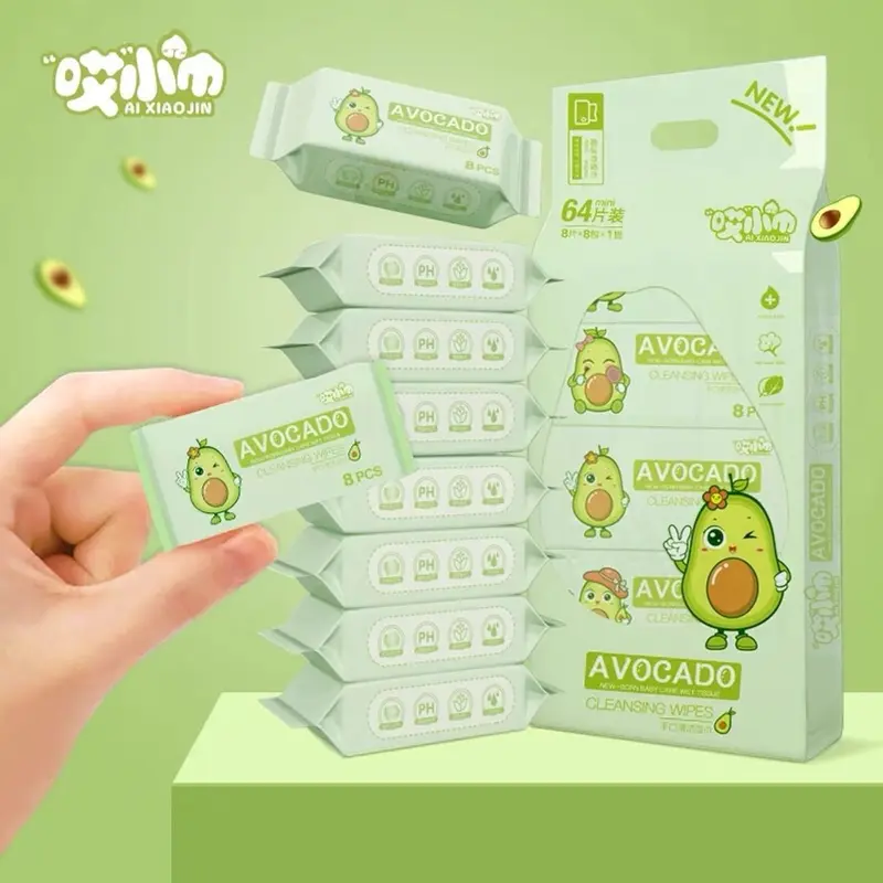 1 Bịch Khăn Ướt Mini Hoạ Tiết Dễ Thương ( Có 8 Gói Nhỏ Mỗi Bịch ) H256 6