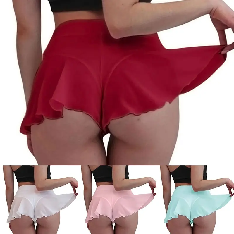 Quần Đùi Thể Thao, Dành Cho Nữ, Gợi Cảm, Váy Tennis, Váy Tập Gym Thể Dục, Cạp Cao, Váy Ngắn Khiêu Vũ, Váy Quần, Chống Lộ, Quần Ngắn, Thích Hợp Cho Bé Gái, Kiểu Thong 4